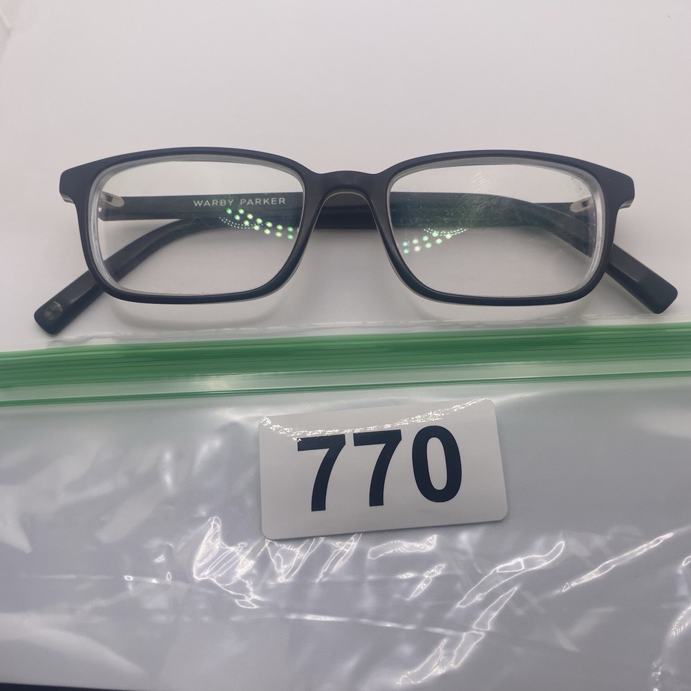 Warby Parker Eyeglasses FRAME ONLY Wilkie 103 50-18-145 Black 770 - Picture 15 of 15